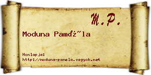 Moduna Paméla névjegykártya